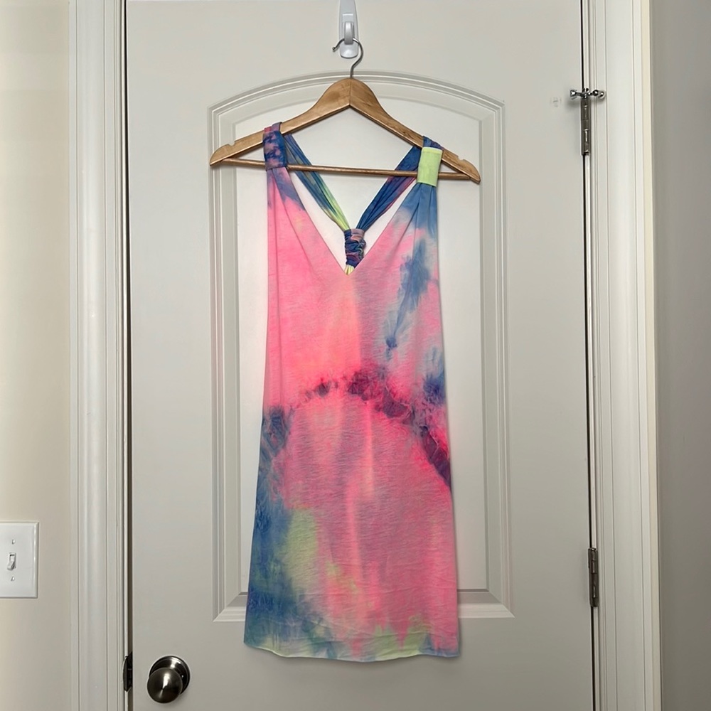 Tie dye swim cover up small never worn